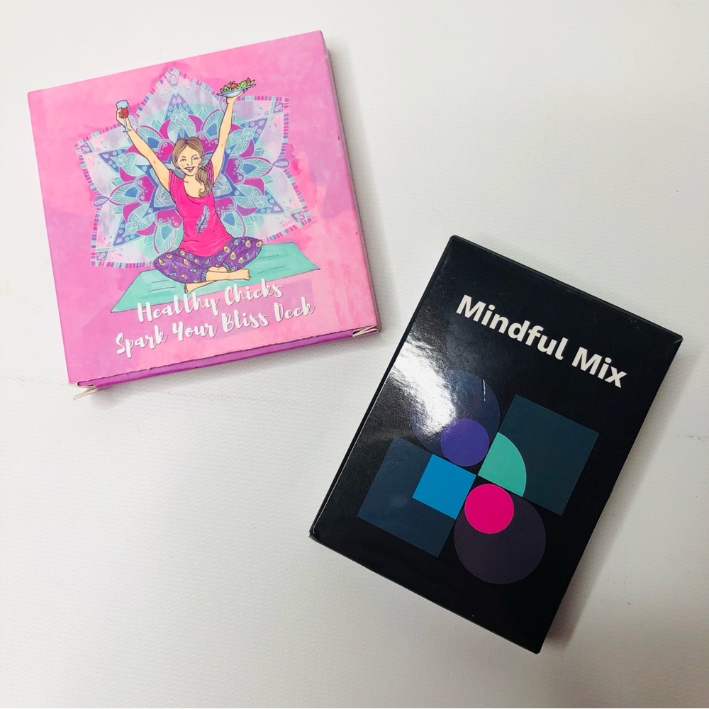 Bundle (2) Healthy Chicks Positive Affirmation Cards & Mindful Mix Cards